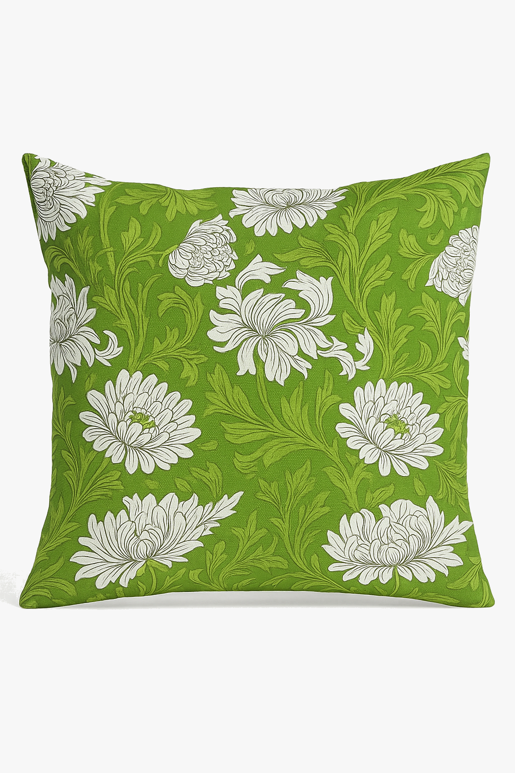 housse de coussin créative à motifs de feuilles vertes