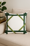 housse de coussin créative à motifs de feuilles vertes