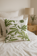 housse de coussin créative à motifs de feuilles vertes