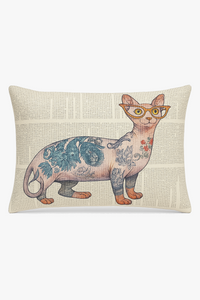 housse de coussin décorative motifs animaux mignons chiot chat