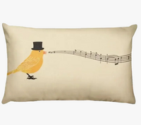 housse de coussin décorative petits animaux chiot chat