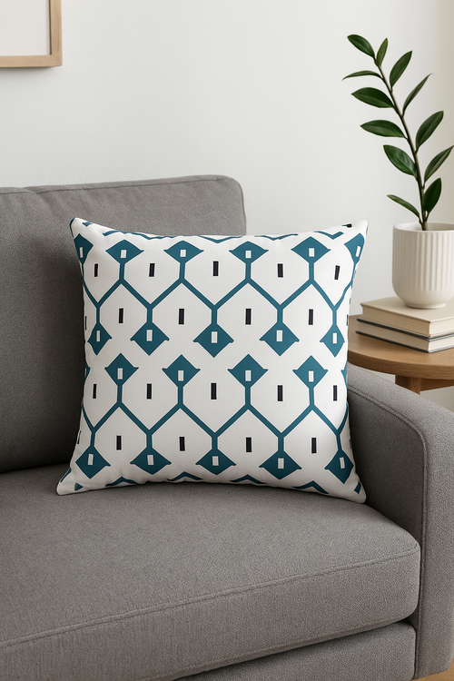 housse de coussin d'extérieur imperméable colorée 50 x 70 cm été - vue 2 sur 2