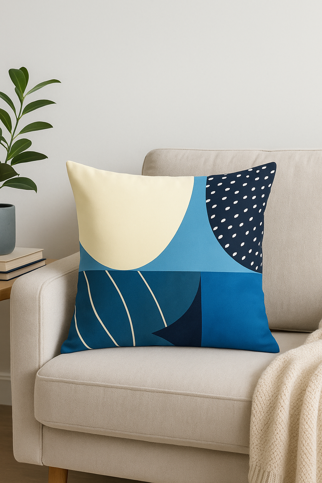 housse de coussin décorative abstraite nordique pour le salon