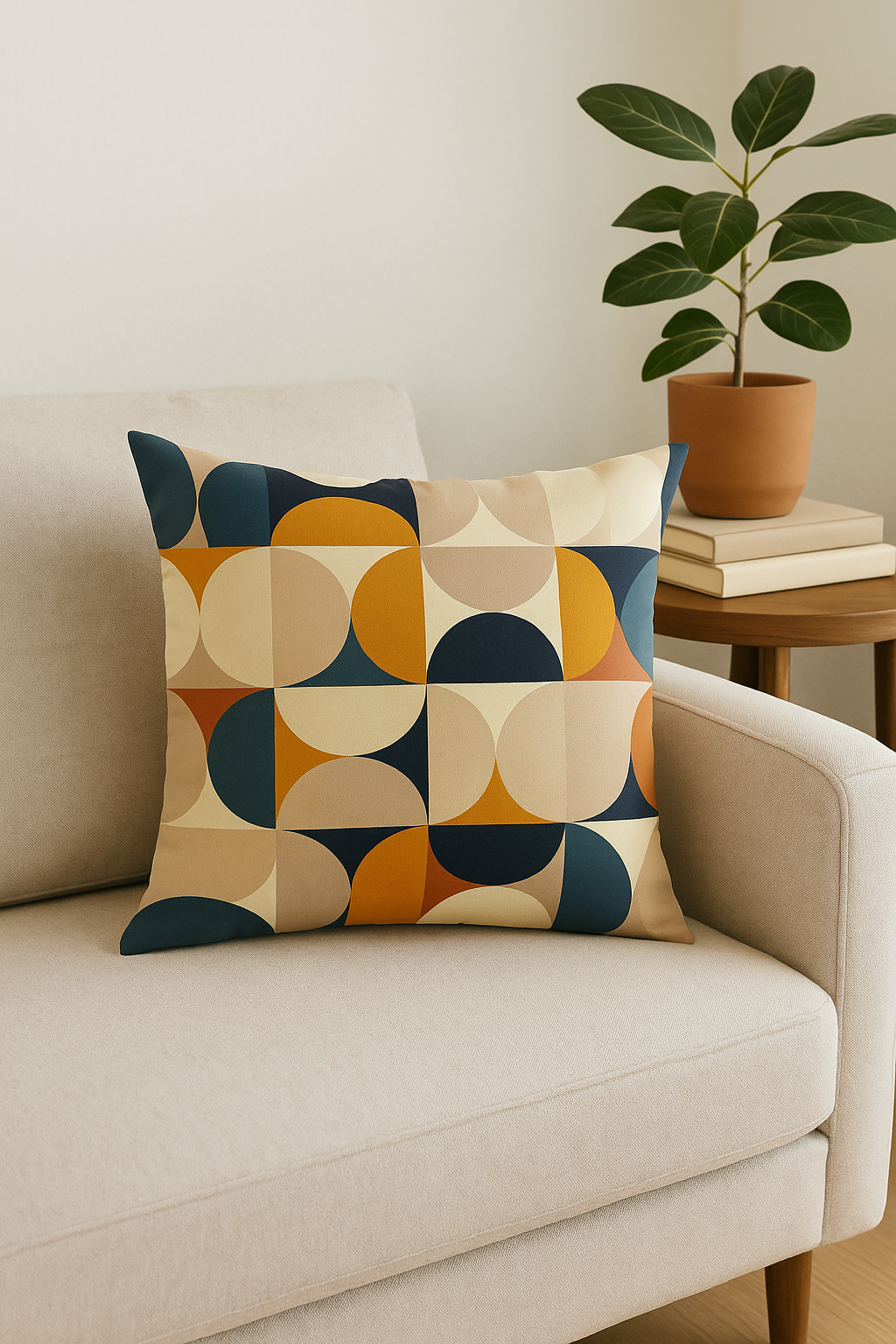 housse de coussin décorative abstraite style nordique pour salon - vue 3 sur 2