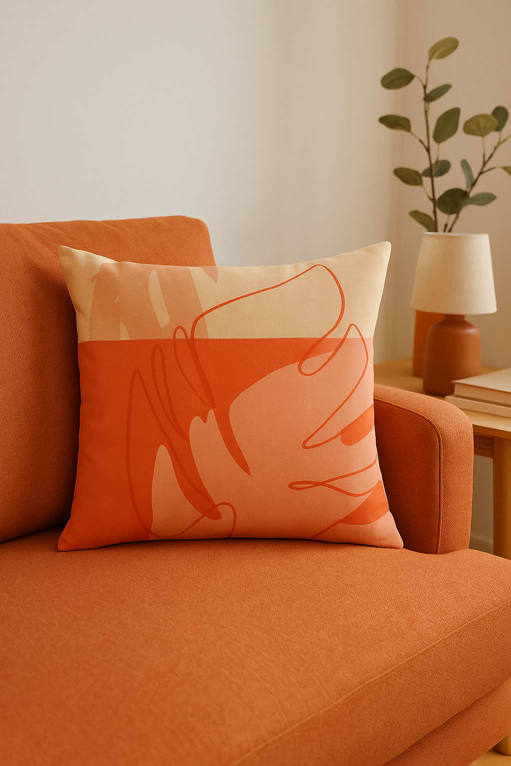 housse de coussin décorative abstraite style nordique pour salon
