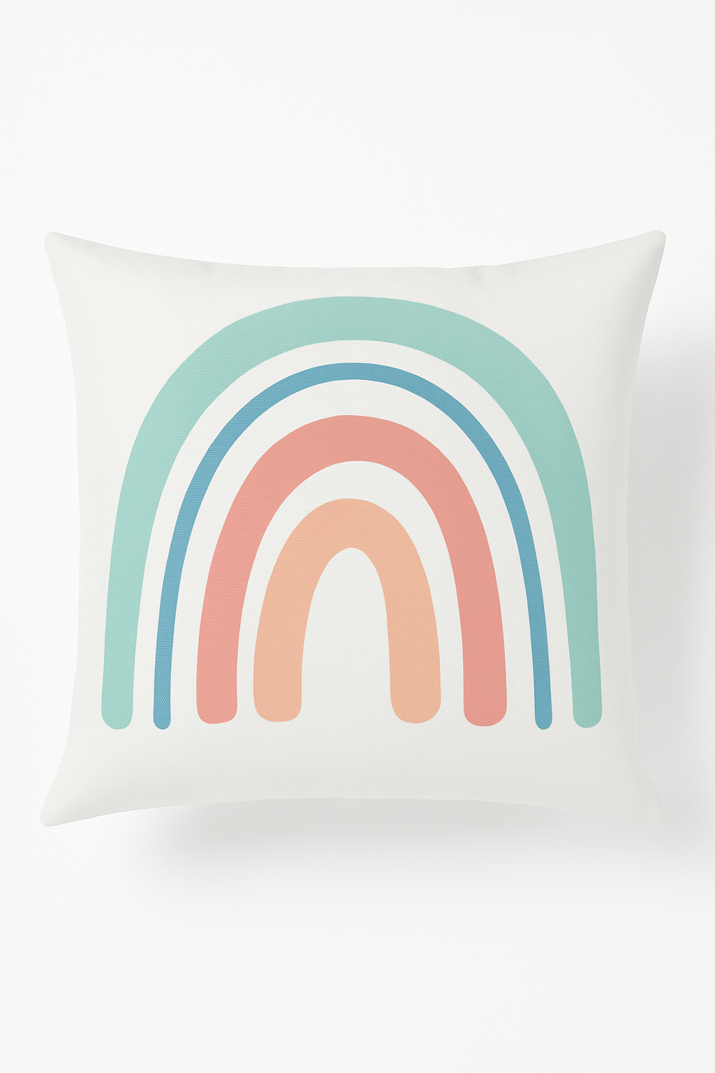 housse de coussin décorative arc-en-ciel et géométrique pour canapé