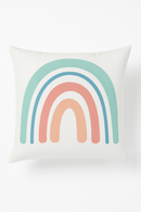 housse de coussin décorative arc-en-ciel et géométrique pour canapé