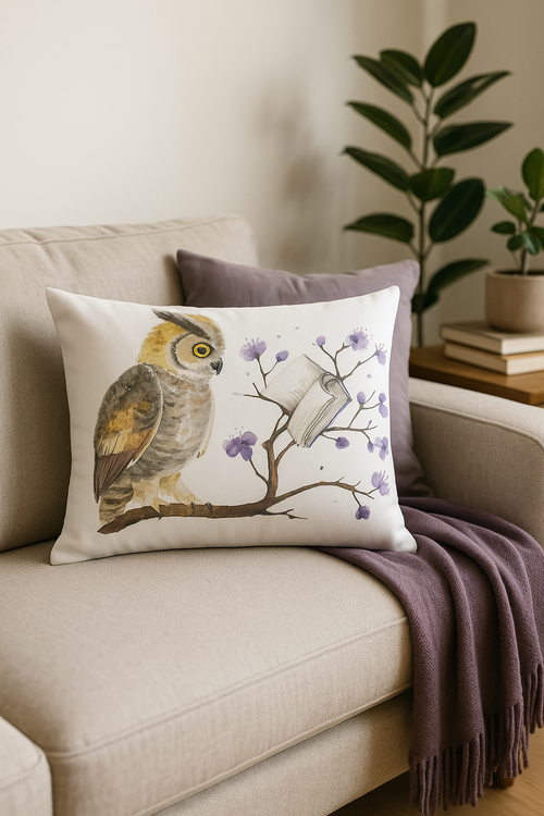housse de coussin décorative avec motif animaux mignons - vue 2 sur 2