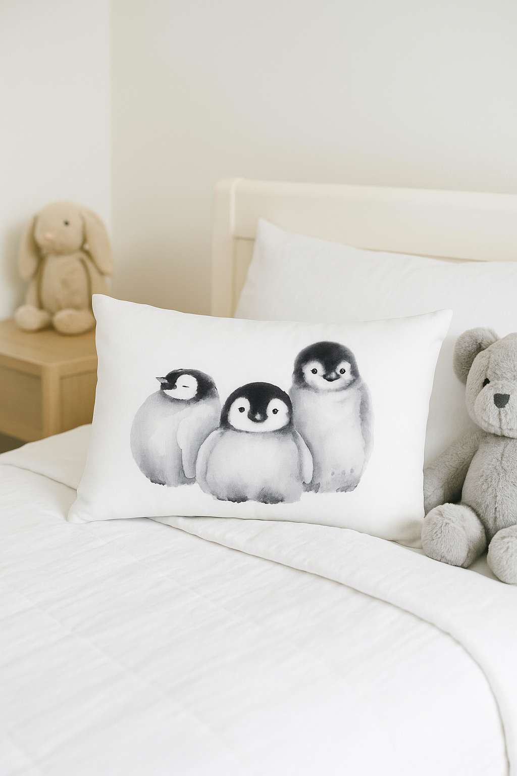 housse de coussin décorative avec motif animaux mignons - vue 2 sur 2