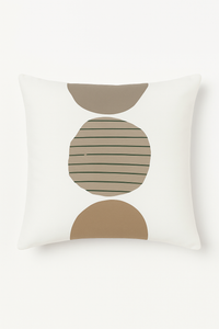 housse de coussin décorative avec motif feuilles vertes