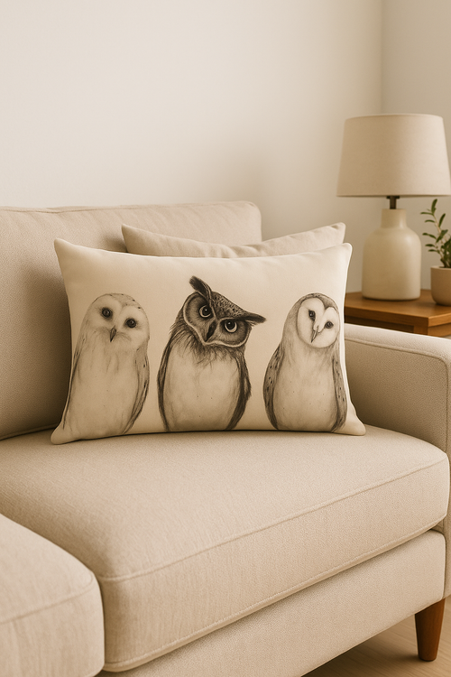 housse de coussin décorative avec motifs animaux adorables - vue 2 sur 2