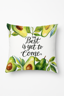 housse de coussin décorative fruits d'été citron orange fraise pastèque