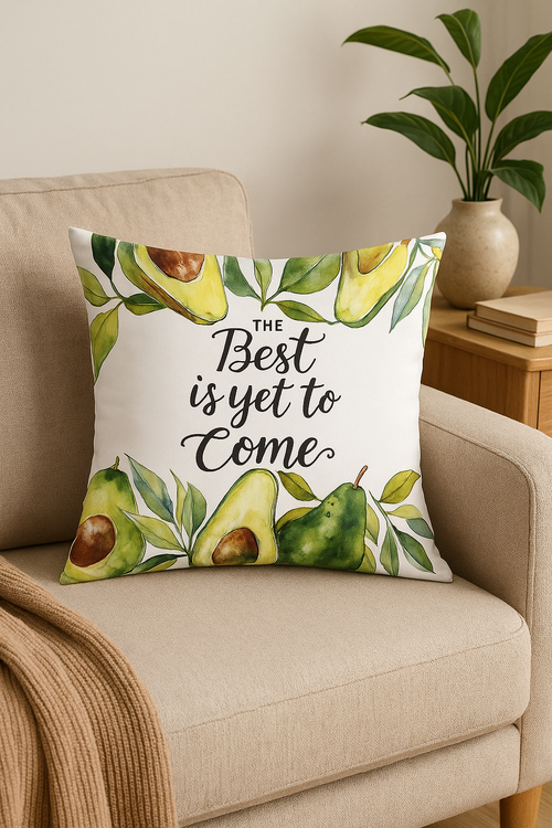 housse de coussin décorative fruits d'été citron orange fraise pastèque - vue 2 sur 2