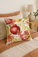 housse de coussin décorative fruits d'été citron orange fraise pastèque