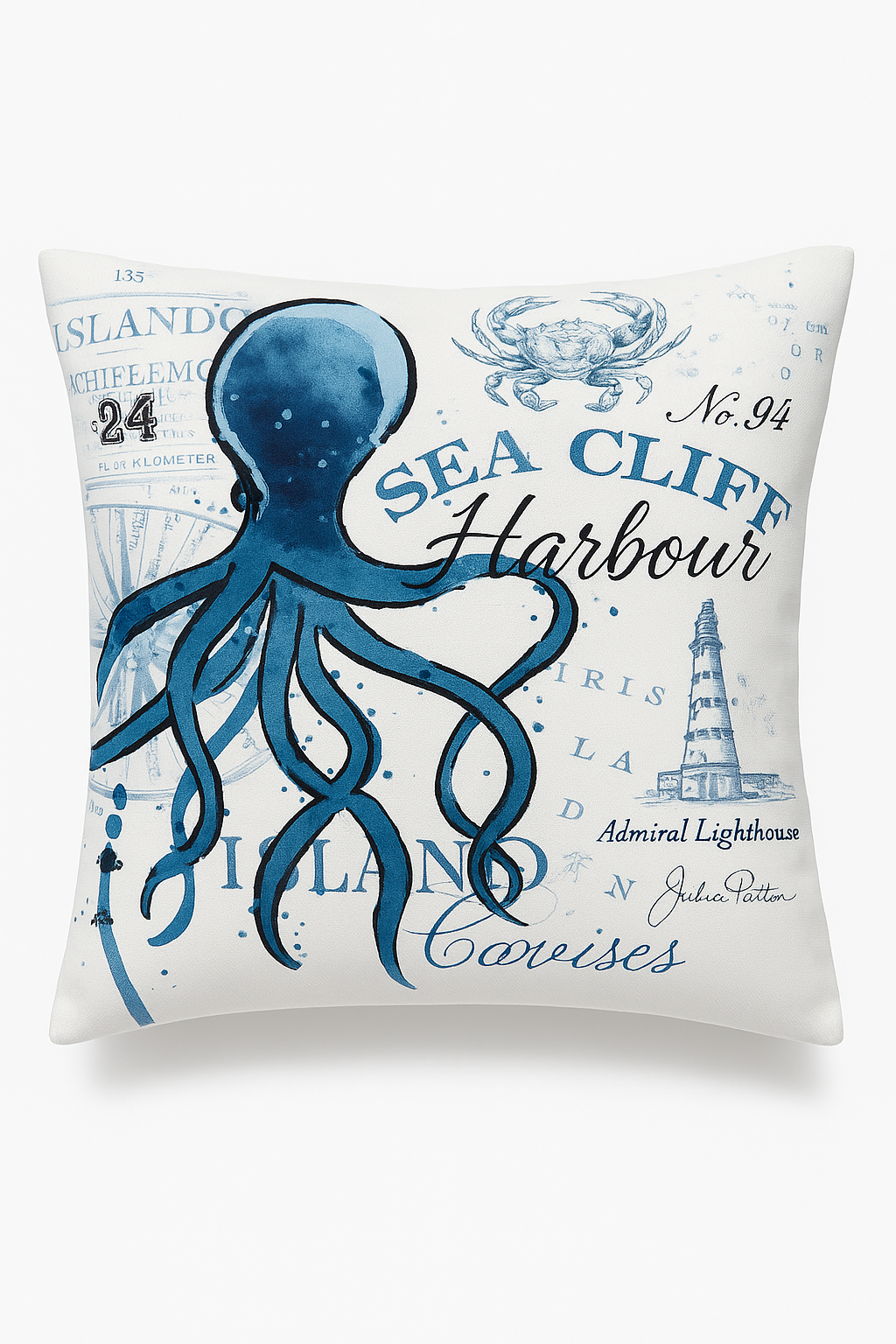 housse de coussin décorative motif tortue marine en forme originale