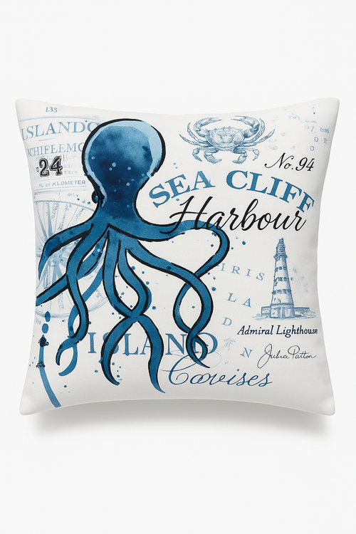 housse de coussin décorative motif tortue marine en forme originale