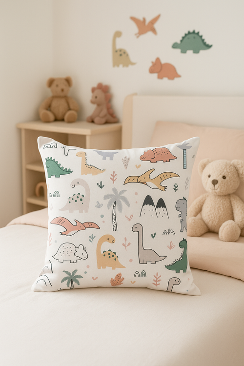 housse de coussin dinosaure mignon décoration luxe pour la maison - vue 2 sur 2