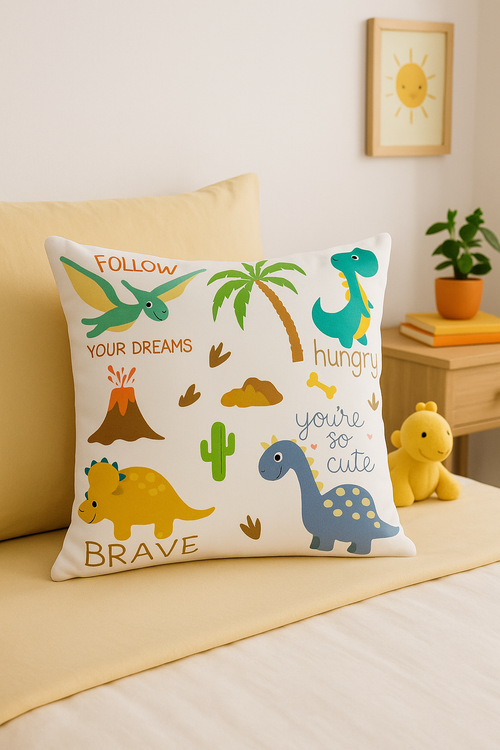 housse de coussin dinosaure mignon décoration luxe pour la maison - vue 2 sur 2