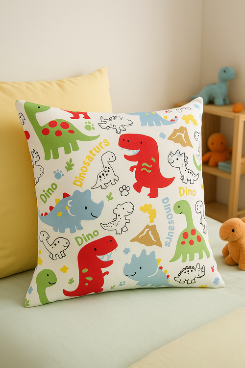 housse de coussin dinosaure mignon décoration luxe pour maison - vue 2 sur 2