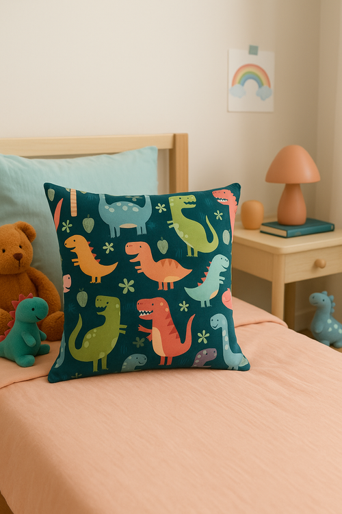 housse de coussin dinosaure mignon pour décoration intérieure élégante - vue 2 sur 2