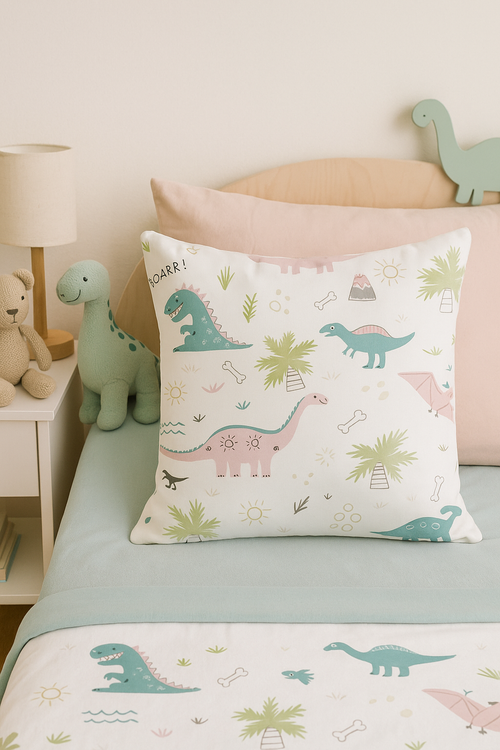 housse de coussin dinosaure mignon pour décoration intérieure élégante - vue 2 sur 2