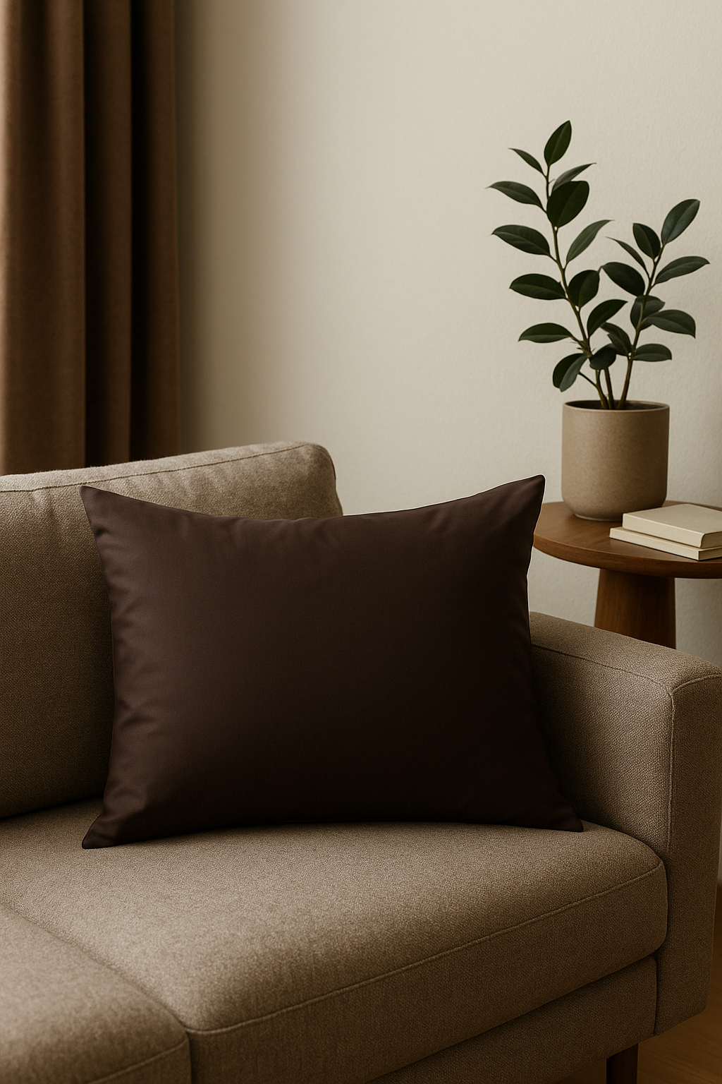 housse de coussin en coton rayé avec fermeture éclair - vue 3 sur 2