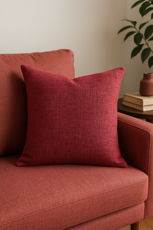 housse de coussin en lin épais personnalisable disponible en plusieurs tailles