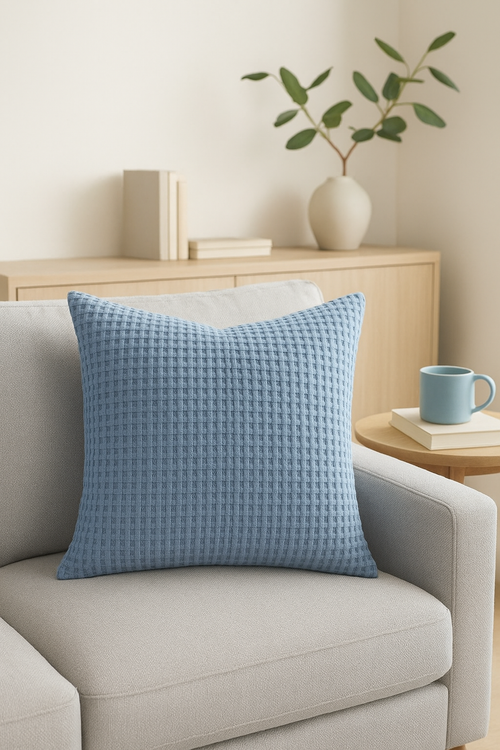 housse de coussin en velours côtelé unie 30x45 35x50 40x60 cm - vue 2 sur 2