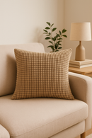 housse de coussin en velours côtelé unie 40 à 70 cm