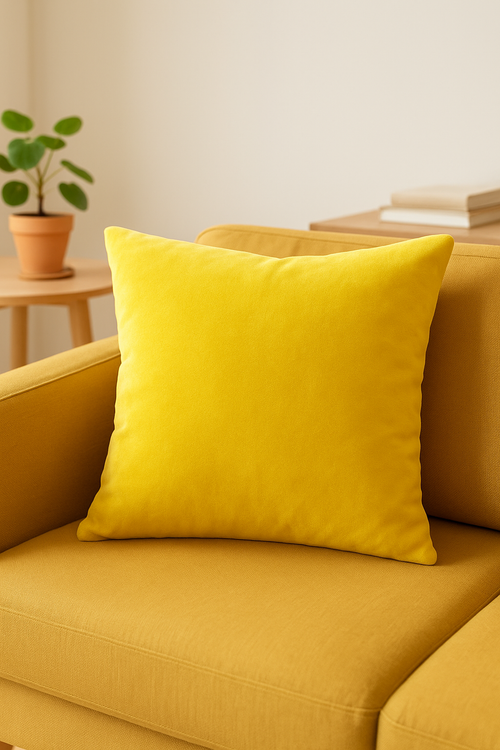 housse de coussin en velours doux personnalisable 25 couleurs différentes - vue 2 sur 2