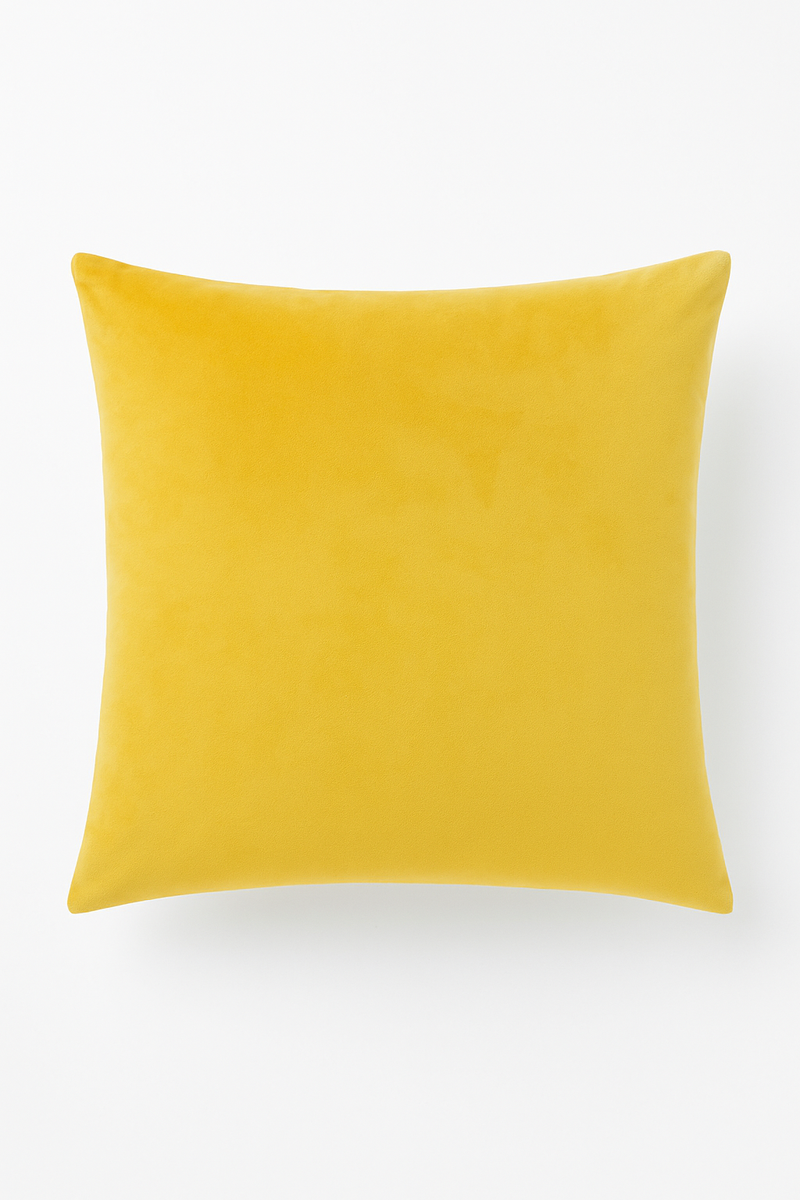 housse de coussin en velours hollandais sur mesure couleur unie