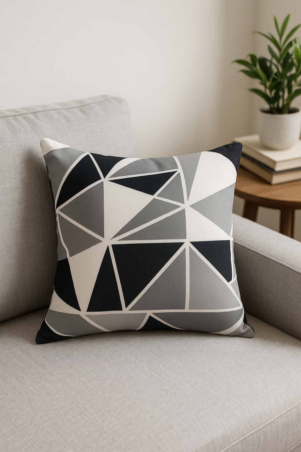 housse de coussin extérieur imperméable motif oxford décor jardin