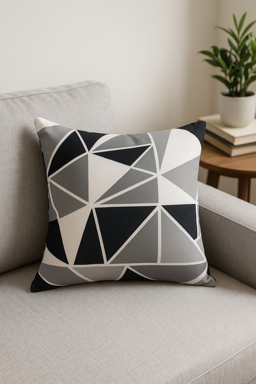 housse de coussin extérieur imperméable motif oxford décor jardin - vue 2 sur 2