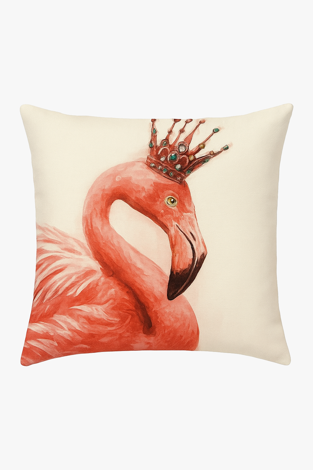 housse de coussin flamant rose tropical 45 cm créatif pour canapé