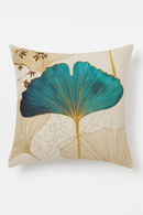 housse de coussin floral ginkgo pour salon et chambre