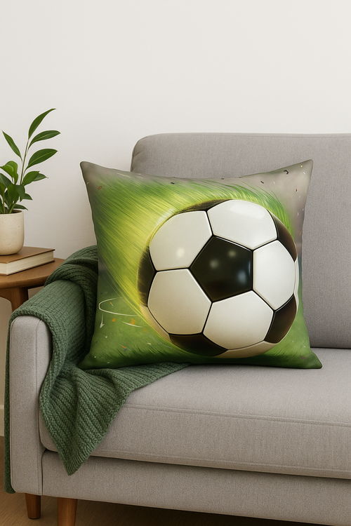 housse de coussin football pour décoration intérieure moderne - vue 2 sur 2