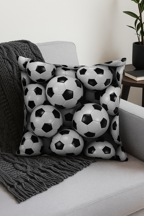 housse de coussin football pour décoration intérieure moderne - vue 2 sur 2