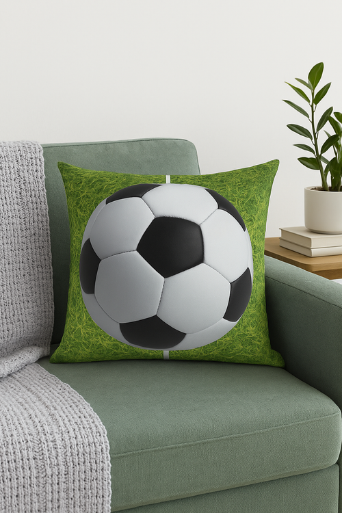 housse de coussin football pour décoration intérieure originale - vue 2 sur 2