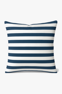 housse de coussin géométrique bleu marine moderne et élégante
