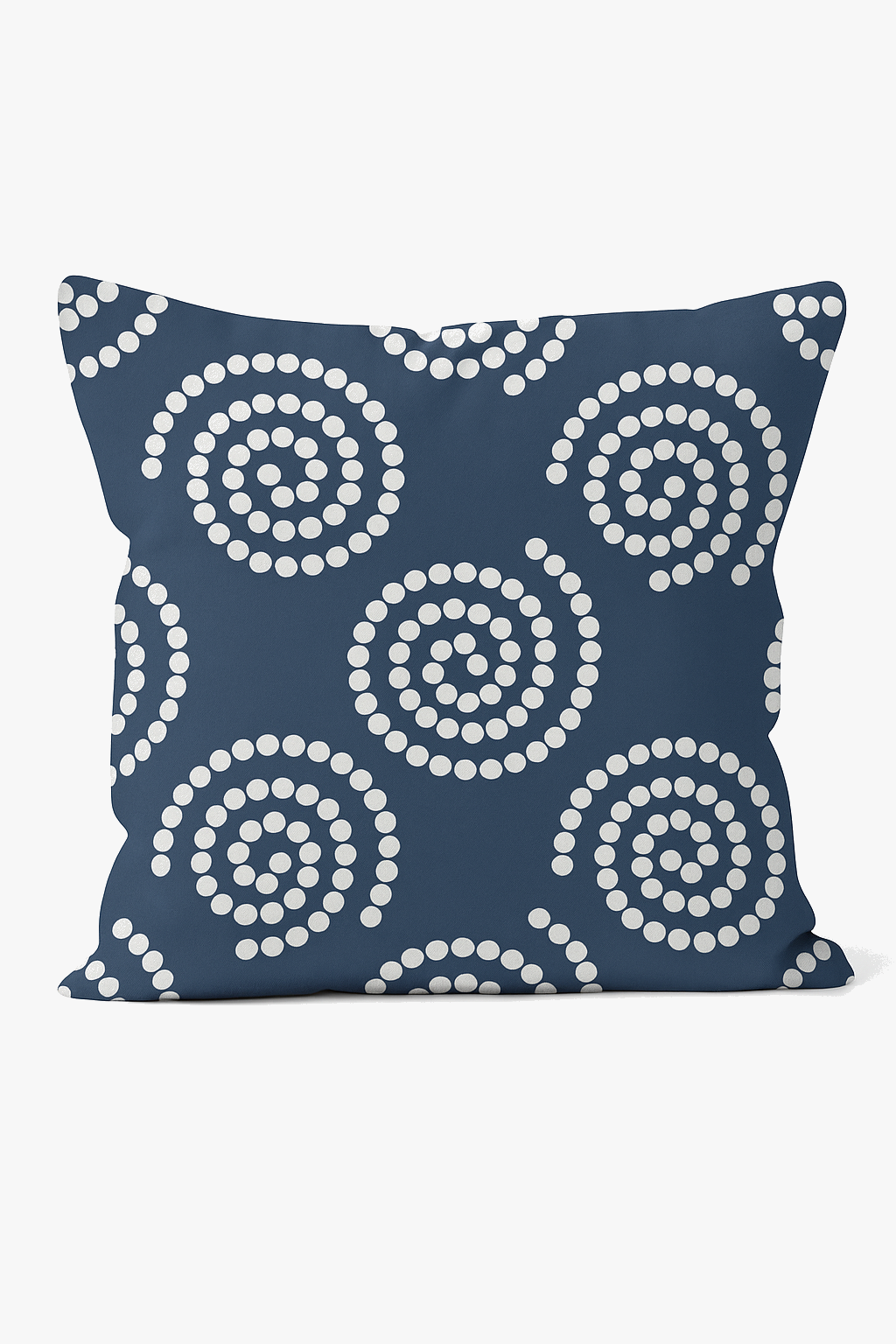 housse de coussin géométrique bleu marine pour décoration moderne