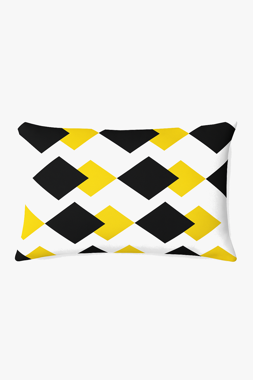 housse de coussin géométrique jaune pour salon et chambre