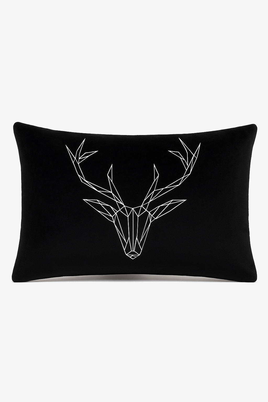 housse de coussin géométrique marbré noir et blanc 30 x 50 cm