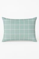 housse de coussin géométrique arc-en-ciel et végétal décoratif