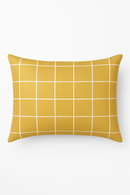 housse de coussin géométrique arc-en-ciel et végétal décoratif