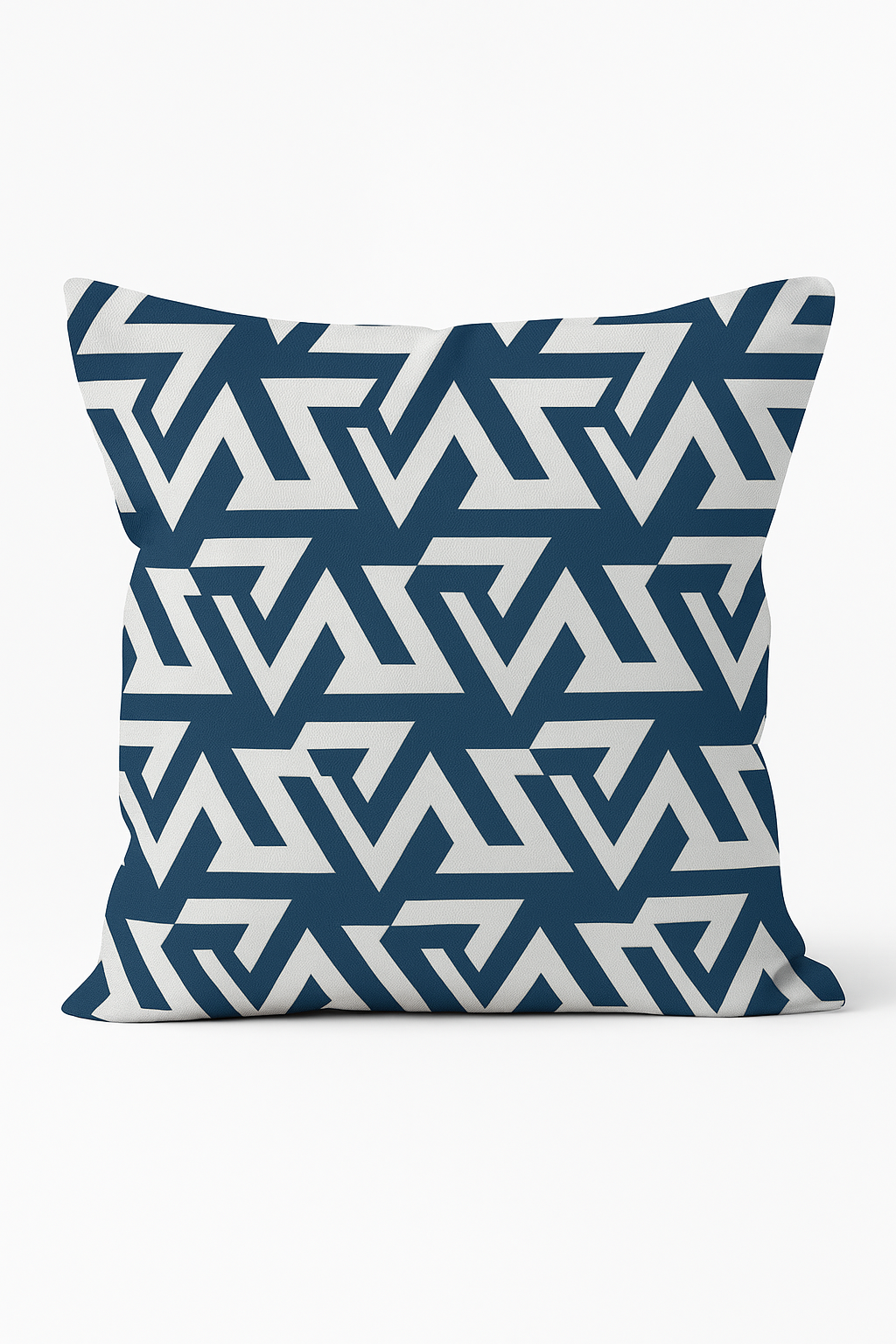 housse de coussin géométrique bleu marine style nordique élégant
