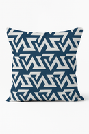 housse de coussin géométrique bleu marine style nordique élégant