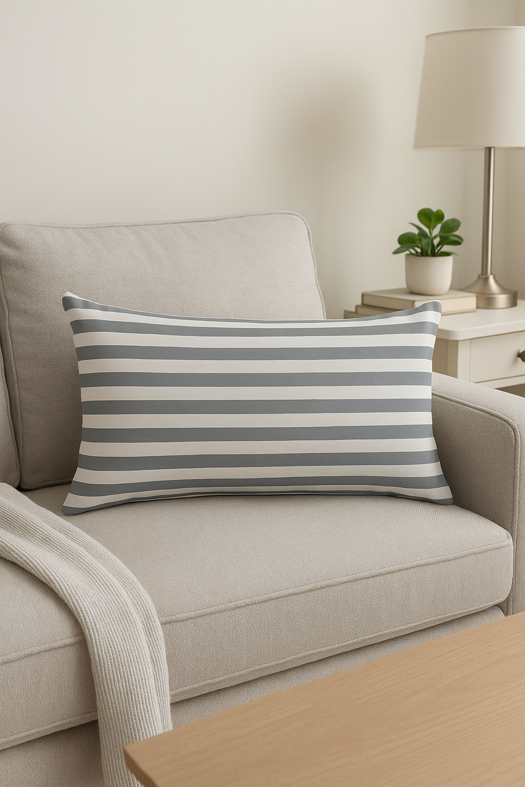 housse de coussin géométrique gris patchwork décorative pour chambre - vue 2 sur 2