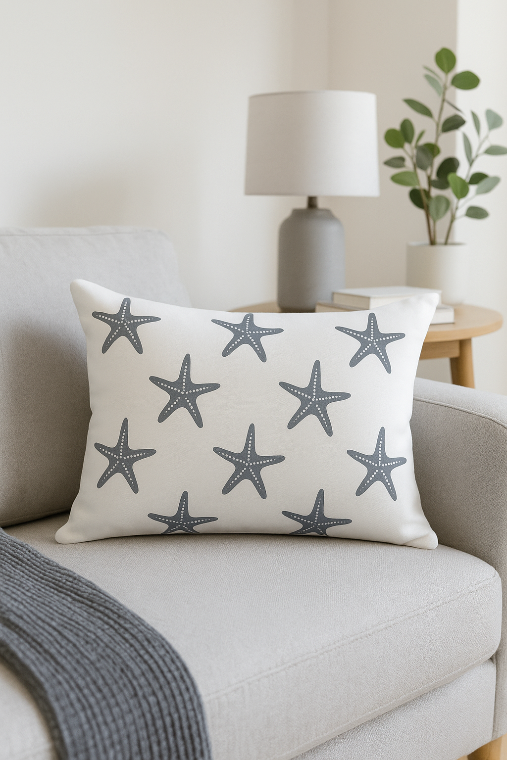 housse de coussin géométrique gris patchwork décorative pour intérieur - vue 2 sur 2