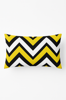 housse de coussin géométrique jaune pour salon et chambre