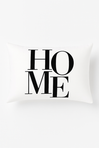 housse de coussin géométrique marbré noir et blanc 30 x 50 cm